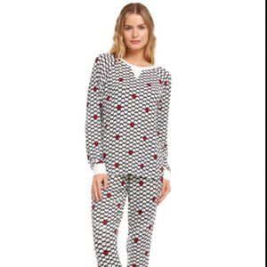 Flora Nikrooz MADDIE HACCI PAJAMAS (Hearts Ivory)